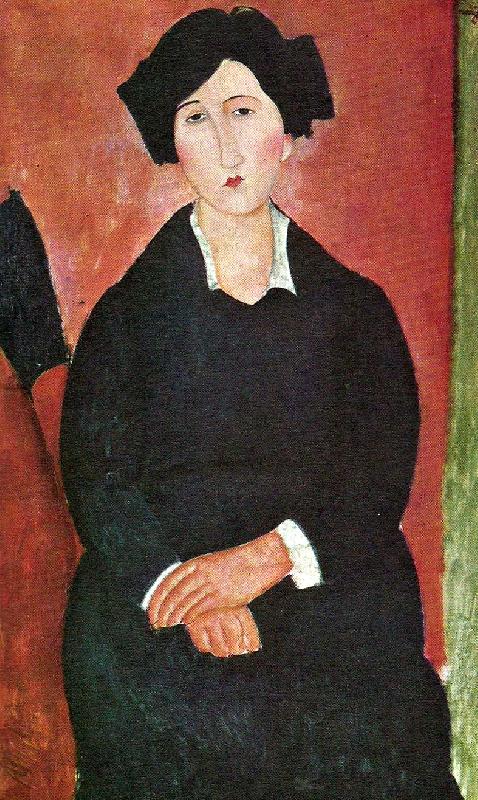 Amedeo Modigliani den italienska kvinna France oil painting art
